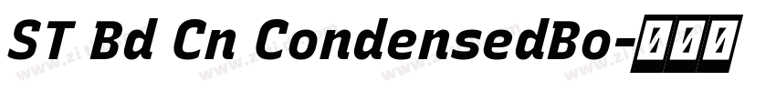 ST Bd Cn CondensedBo字体转换